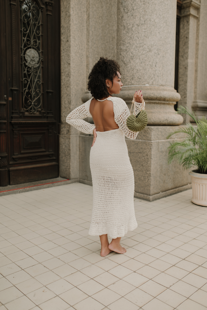 Vestido Angra com manga