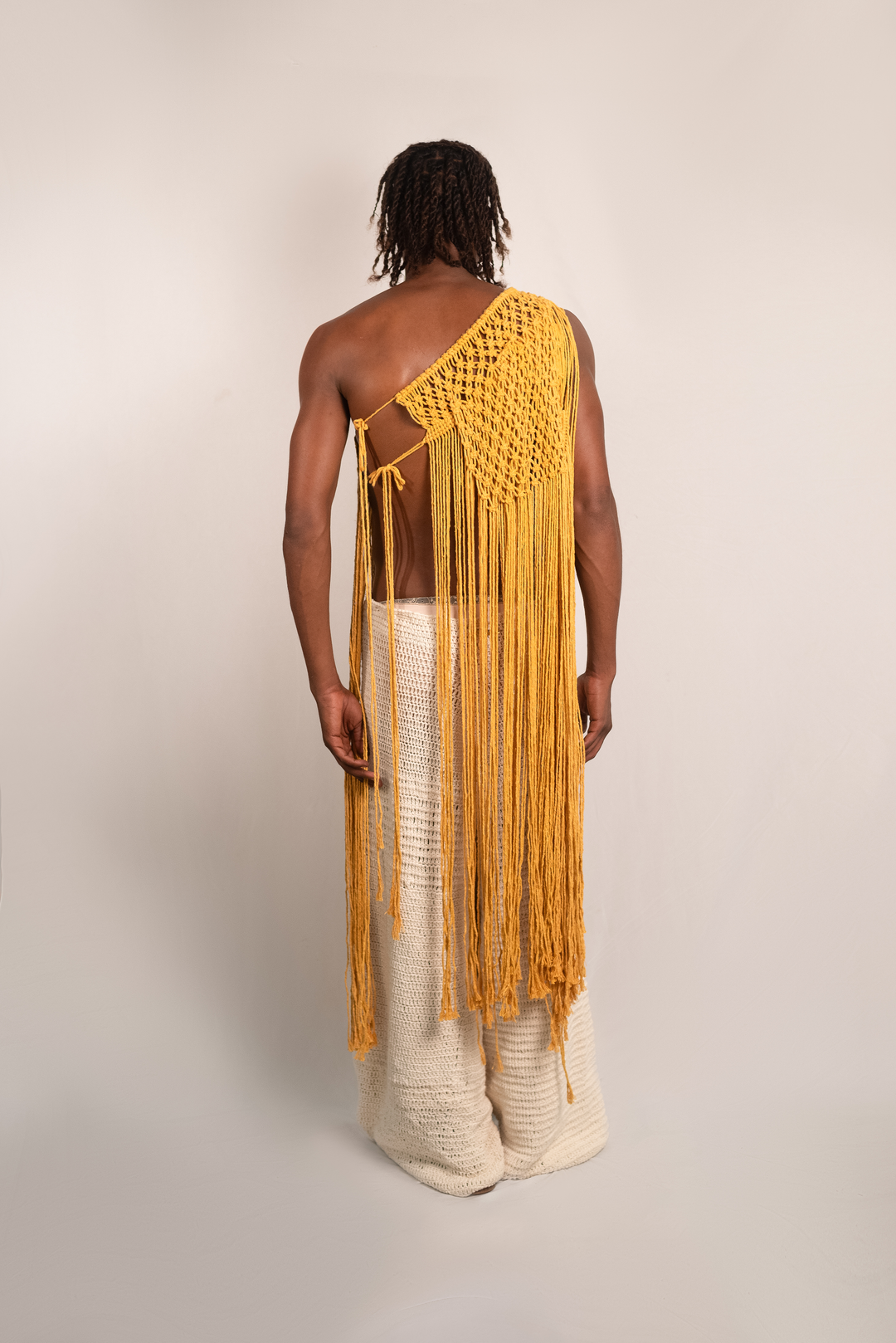 Vestido Ipê macramê