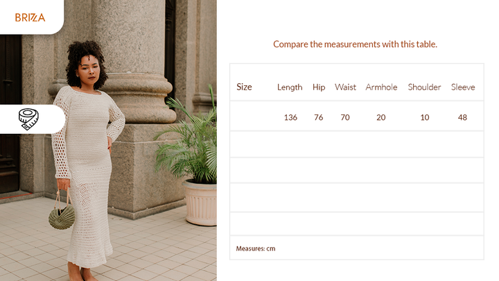 Vestido Angra com manga